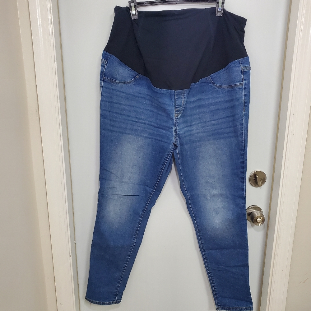 Isabel Women's Blue Maternity Jeggings Size 16
